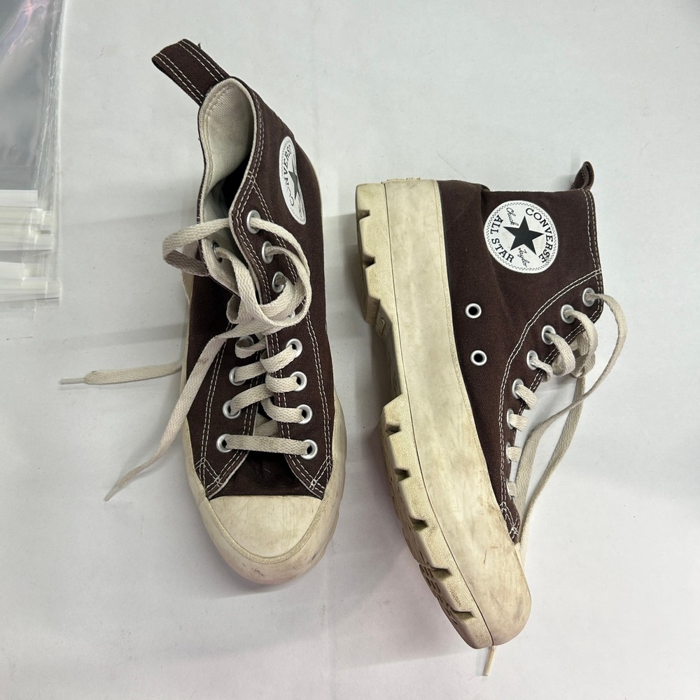 Converse Chuck Taylor All Star Lugged High Top Sneakers Womens 10 Brown Gorpcore
